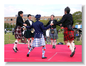 Japanese dancers of Highland Dance
